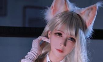 黑白御猫的神秘柴郡旗袍cos，让你欲罢不能的下载体验！